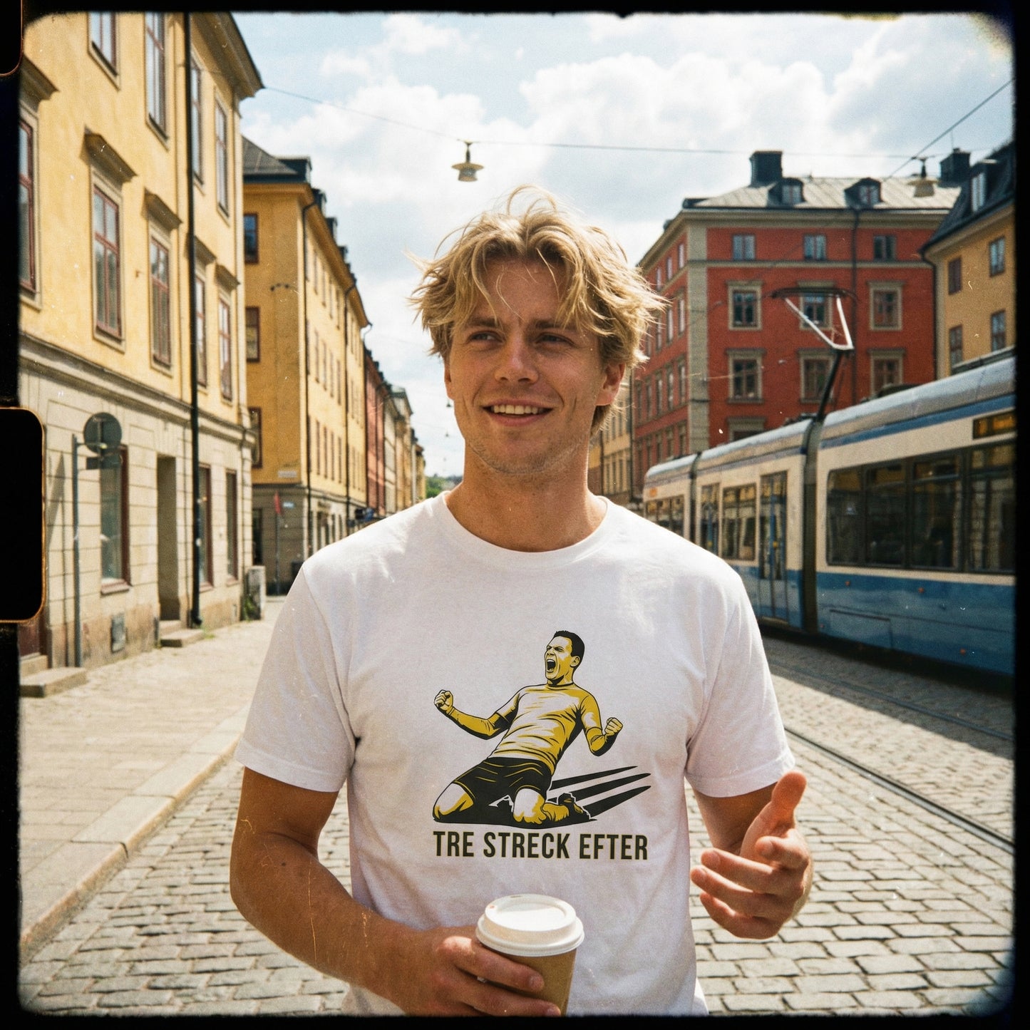 Tre streck efter Jacob Bergström | Mjällby T-shirt