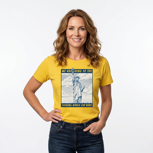 Graham Potter Frihetsgudinnan | Sverige VM 2026 | Rolig Fotboll T-shirt Lirare Wear