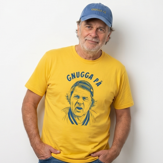 Tompa Gnugga på Sverige | Rolig Fotboll T-shirt Lirare Wear