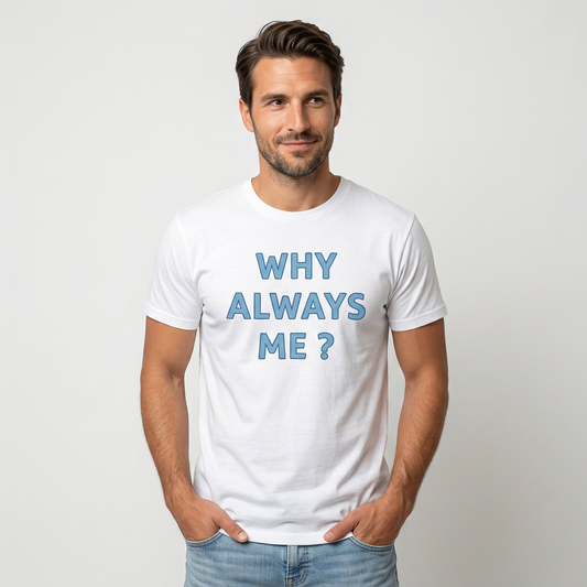 Why always me? | Mario Balotelli | Rolig Fotboll T-shirt Lirare Wear