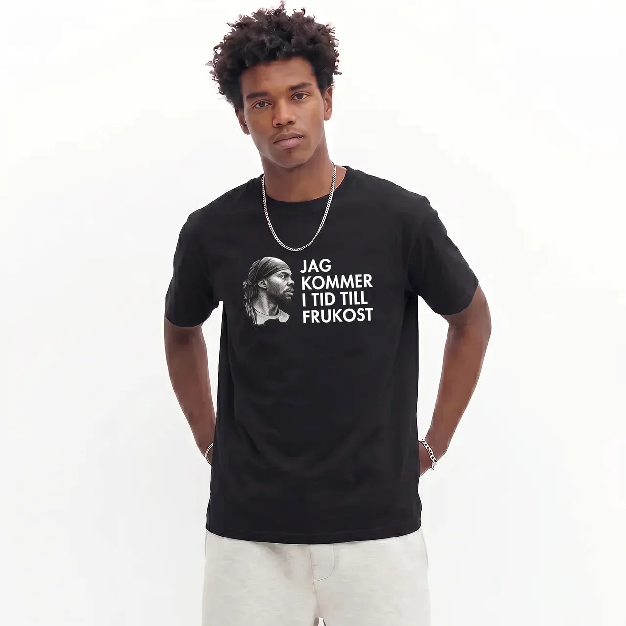 Jag kommer i tid till frukost | Martin Mutumba AIK T-shirt